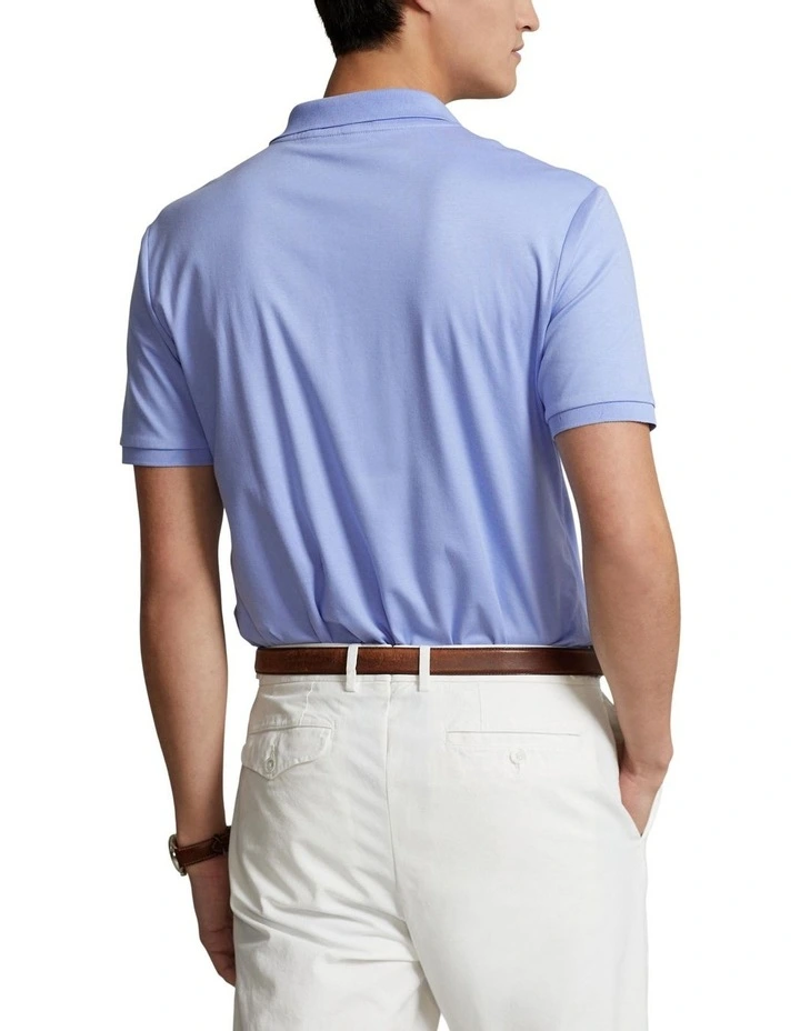 Custom Slim Fit Soft Cotton Polo Shirt in Blue
