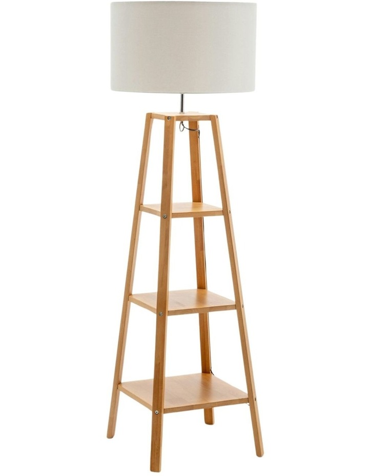 Linen Shade Floor Lamp in Off White