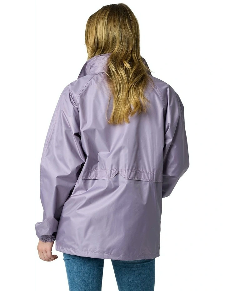 Stowaway Waterproof Rain Jacket in Lilac