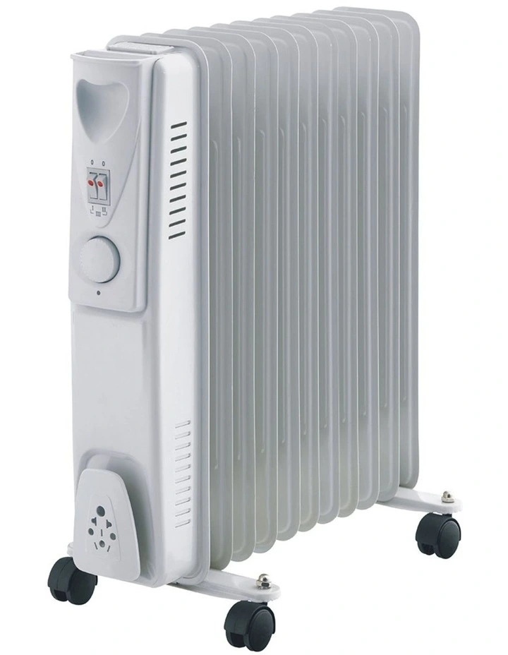 11-Fin Oil Column/ Free-Standing Heater in White