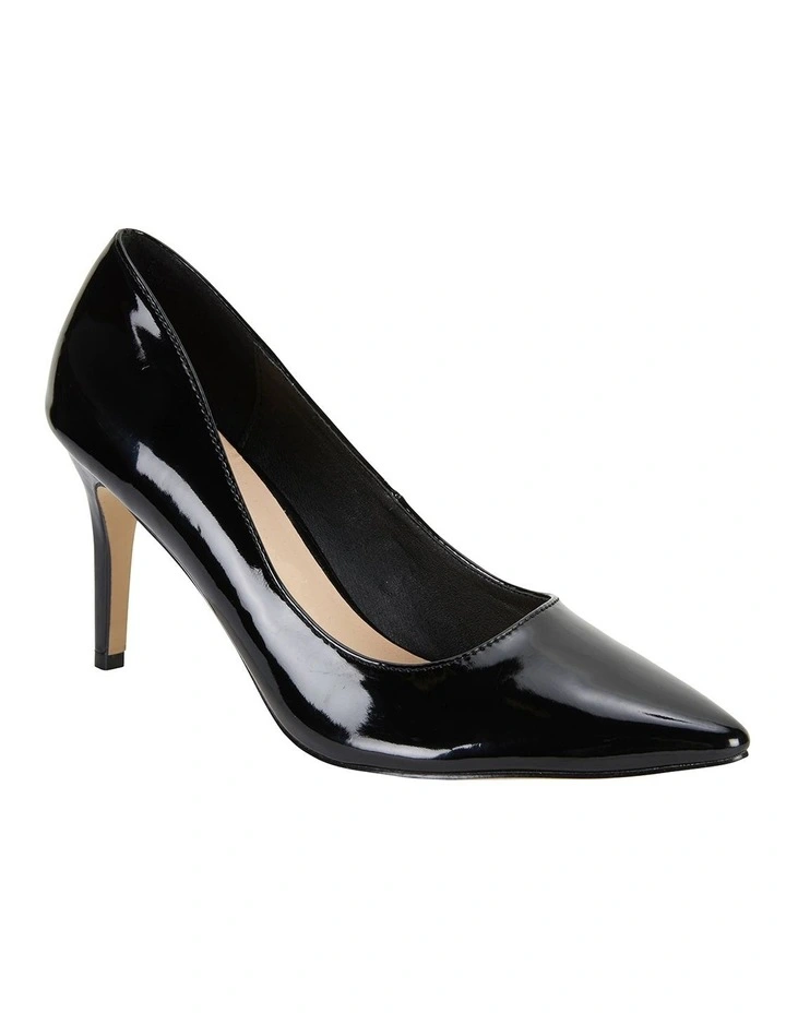 Wild Black Patent Heeled Shoes