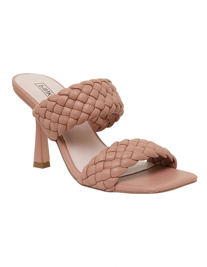 Jacinta Dark Blush Weave Sandals