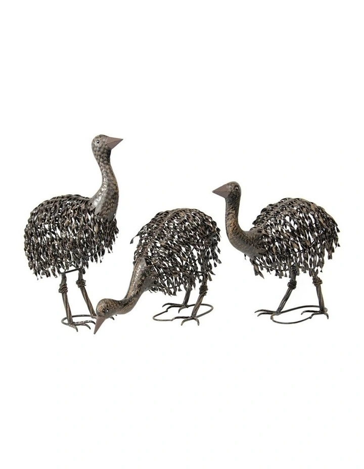 Assorted Emu Chicks 3 Pack in Black Rust