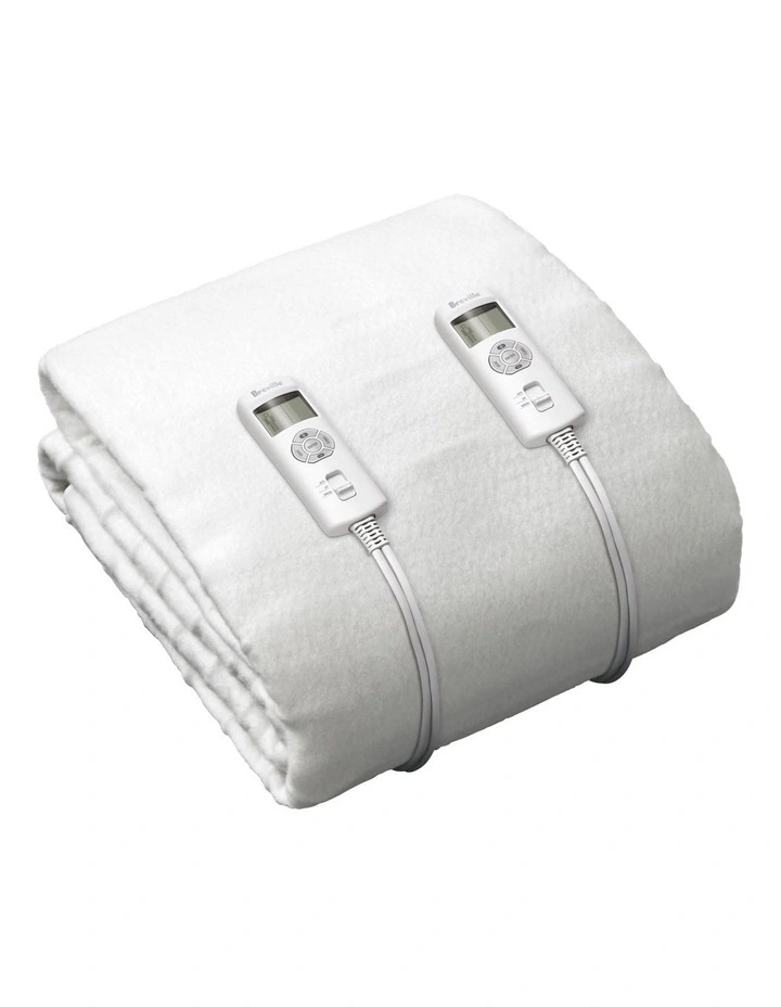 BodyZone Antibacterial Fitted Electric Blanket in White