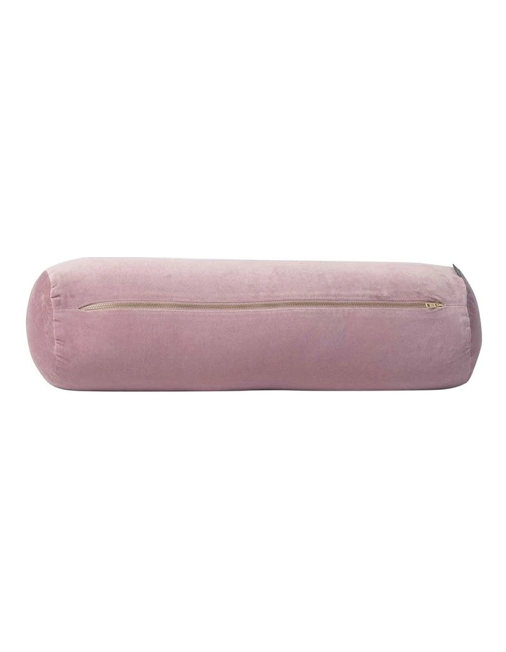 Luxury Velvet Bolster Cushion in Heather