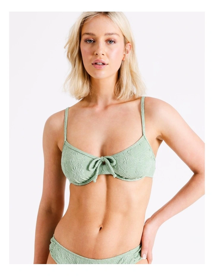 Harper Bikini Top In Khaki/Olive