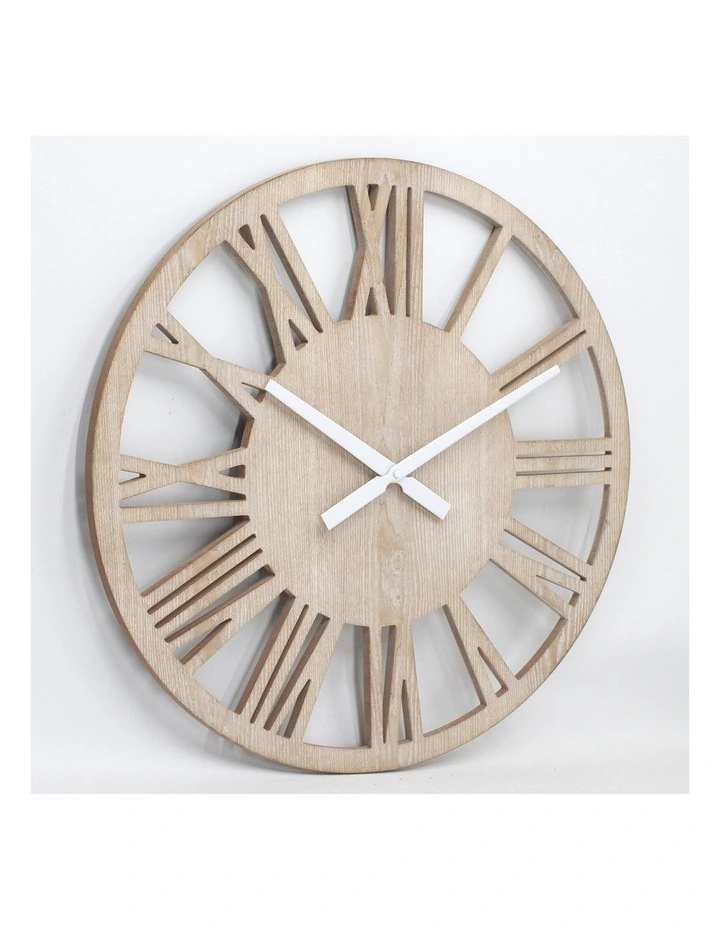 Leon 60cm Wall Clock White