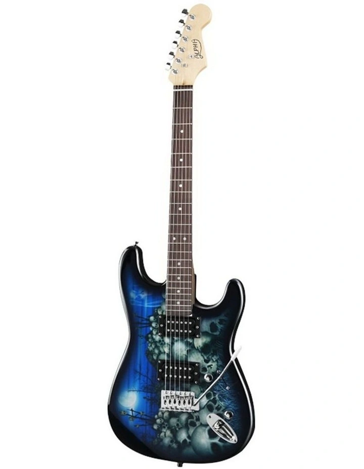 Alpha Electric Guitar in Rock Blue
