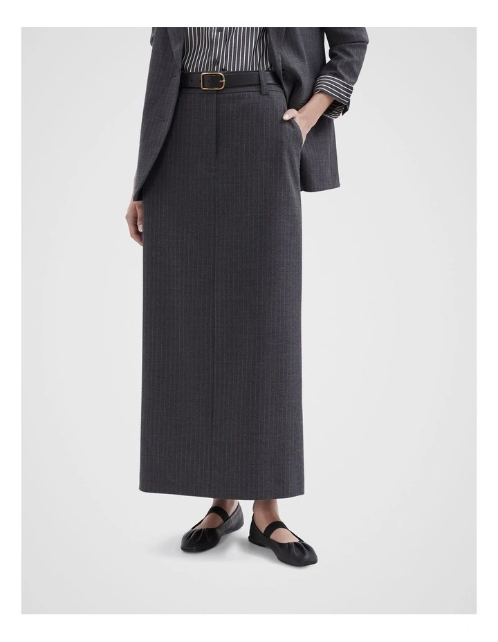 Pinstripe Tailored Skirt in Assorted