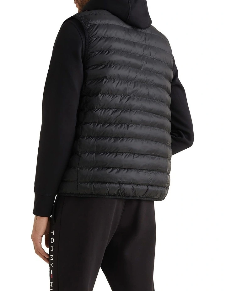 Packable Quilted Vest in Black