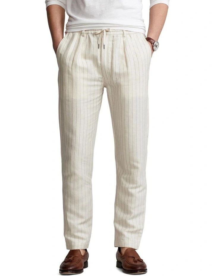 Slim Tapered Fit Polo Prepster Pant in Natural