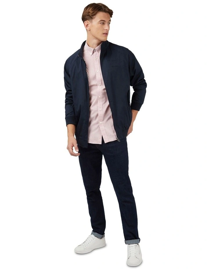 Signature Gingham Short Sleeve Shirt in Raspberry