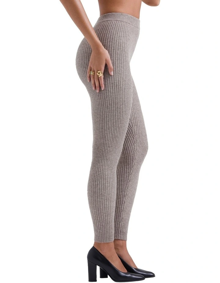 Rosmina Natural Wool Leggings in Barley