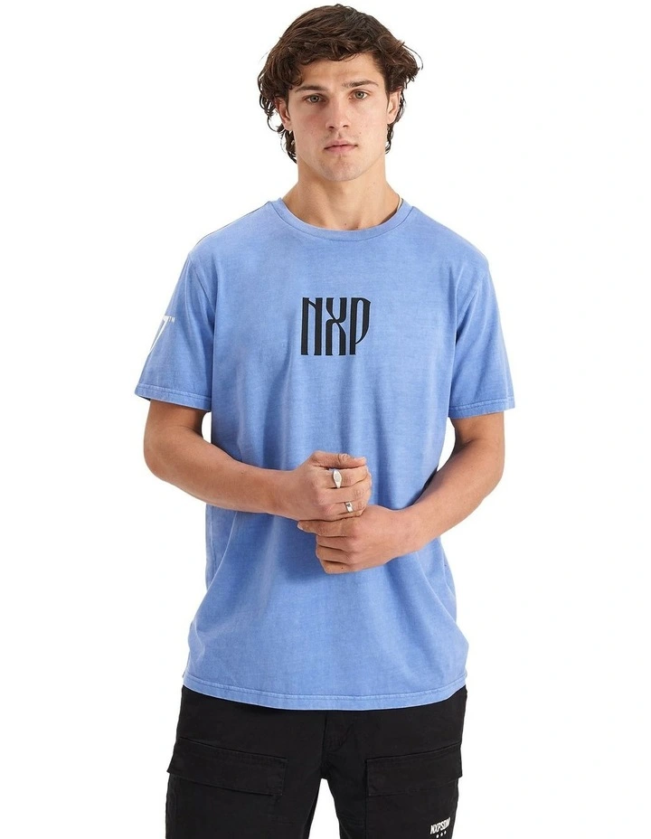 High Roller Cape Back Tee in Blue