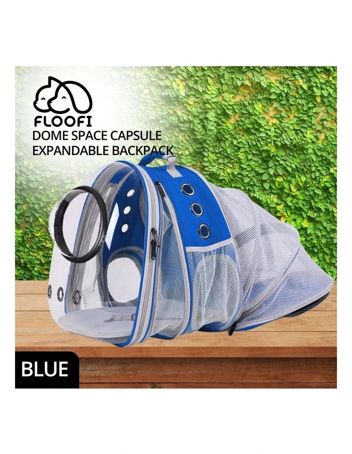 Expandable Space Capsule Backpack in Blue