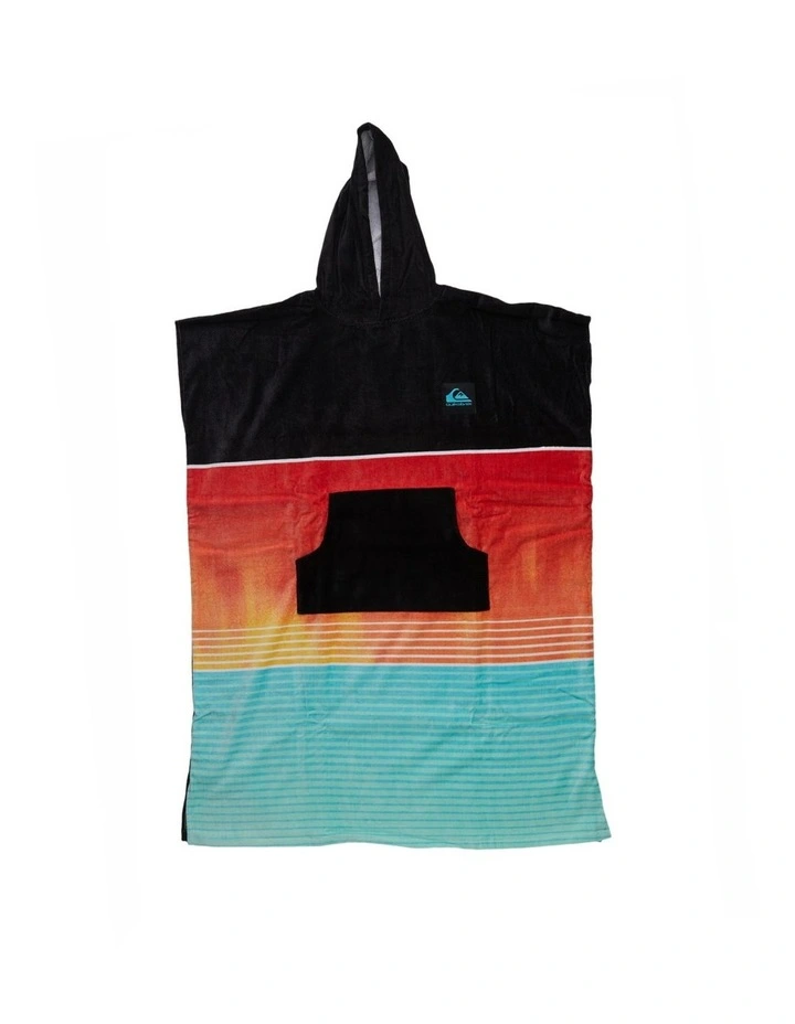 Hooded Beach Towel in Fiery Coral