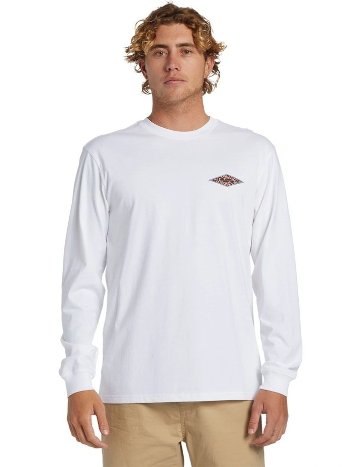 Fossilized Long Sleeve T-shirt in White
