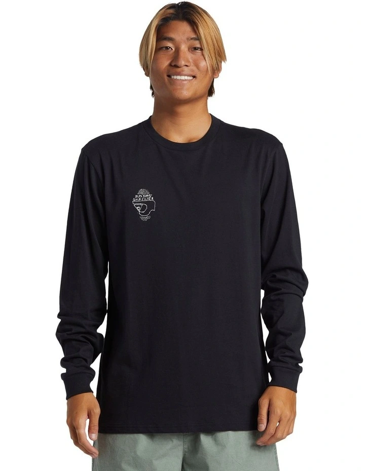 Alex Kopps Can Long Sleeve T-shirt in Black