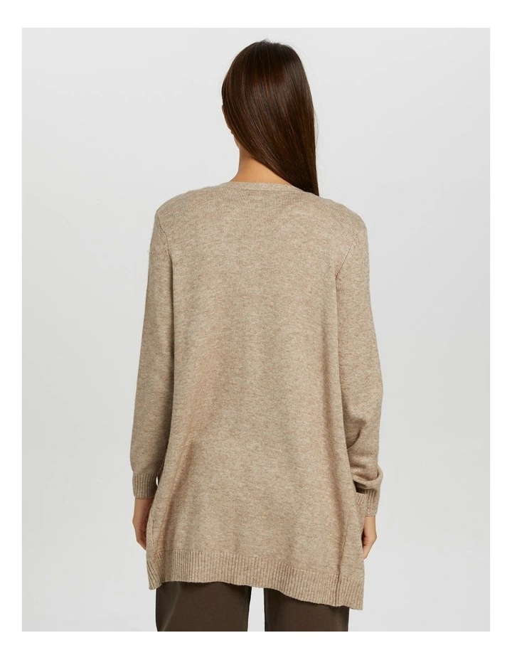 Lesly Knitted Cardigan in Beige