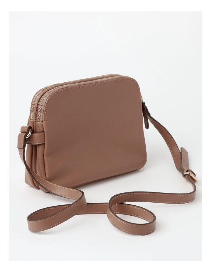 Maldives Tan Multi Gusset Crossbody Bag