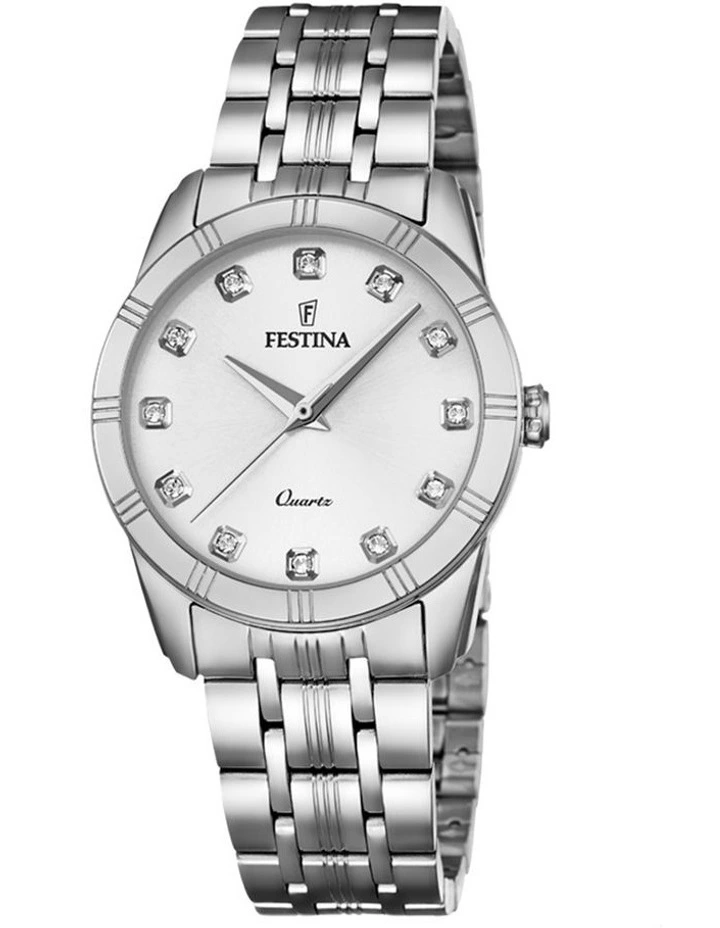 Boyfriend Stainless Steel Watch in Silver