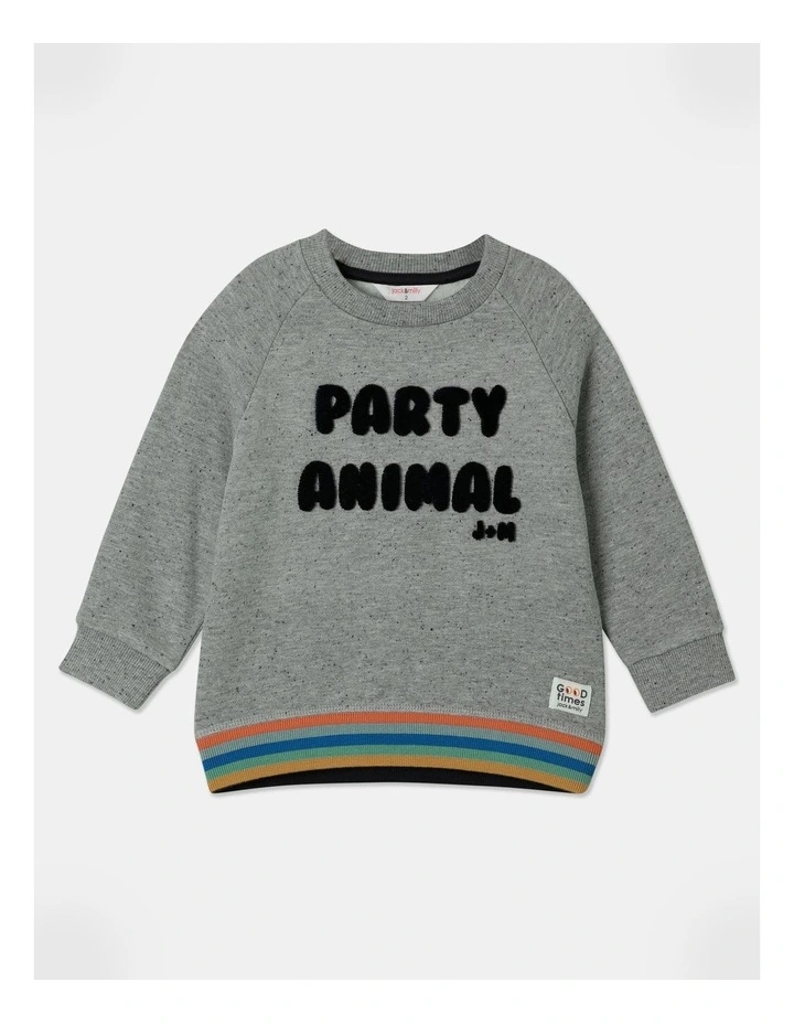 Frank Sweat Top in Grey Marle