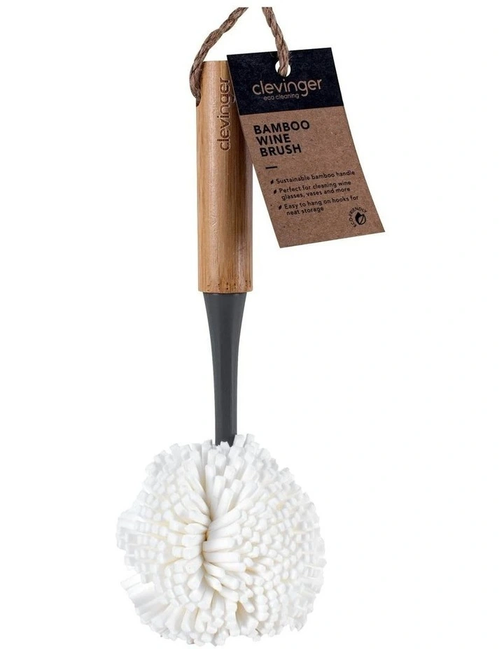 Bamboo Wine Glass Brush in Assorted