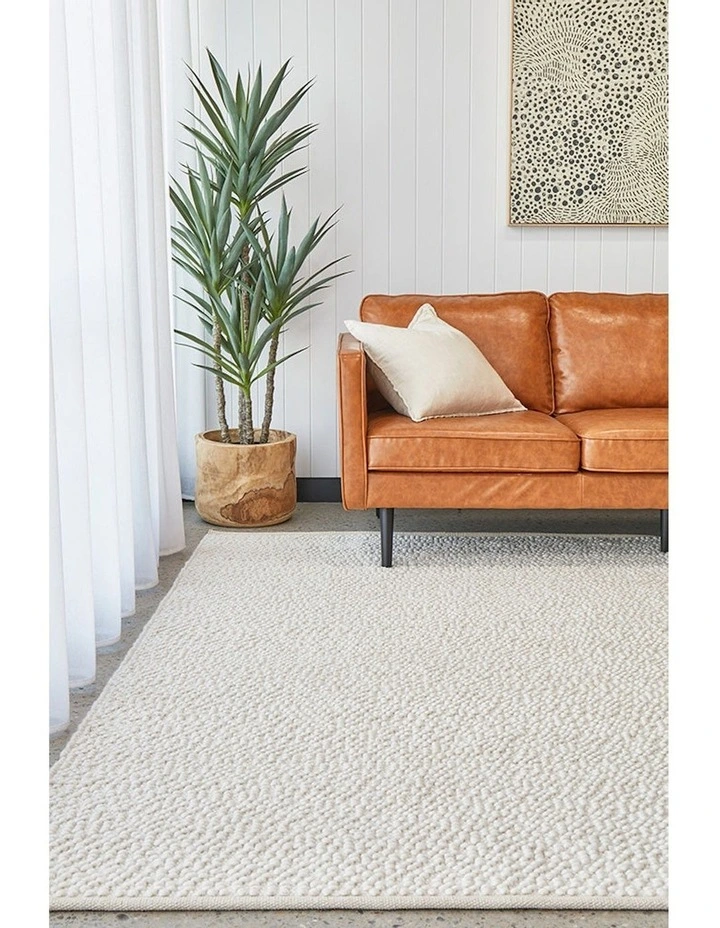 Boucle Rug in White
