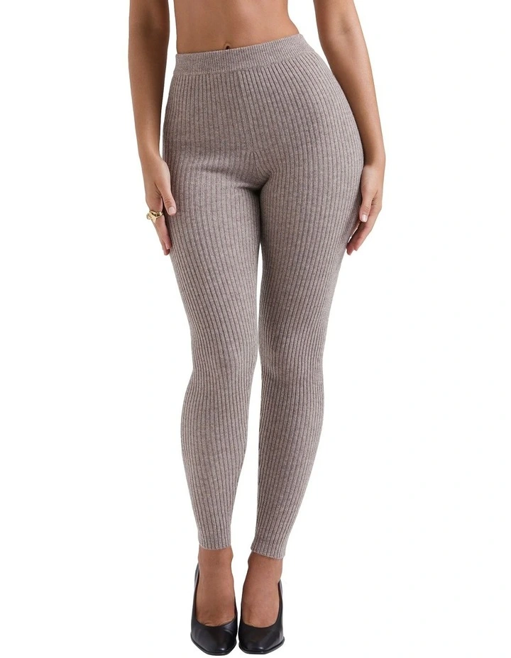 Rosmina Natural Wool Leggings in Barley