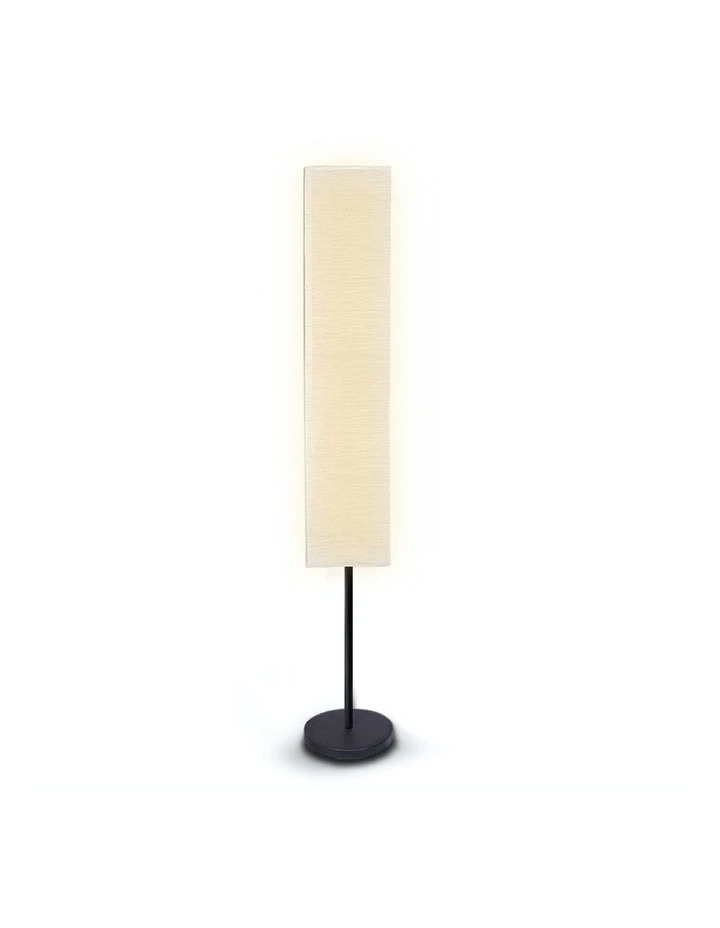 Metal Floor Reading Corner Lamp With White Paper Wrinkle Shade Light Stand
