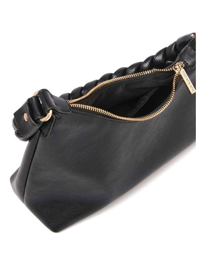 Kora Scoop Plait Bag in Black