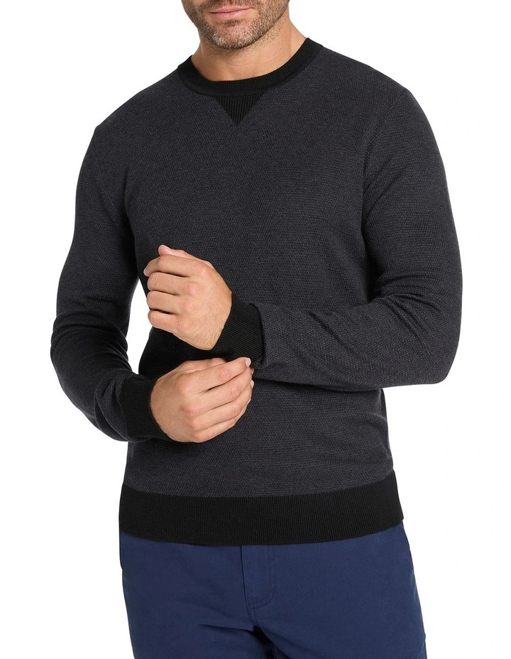 Kai Crew Neck Knit in Grey
