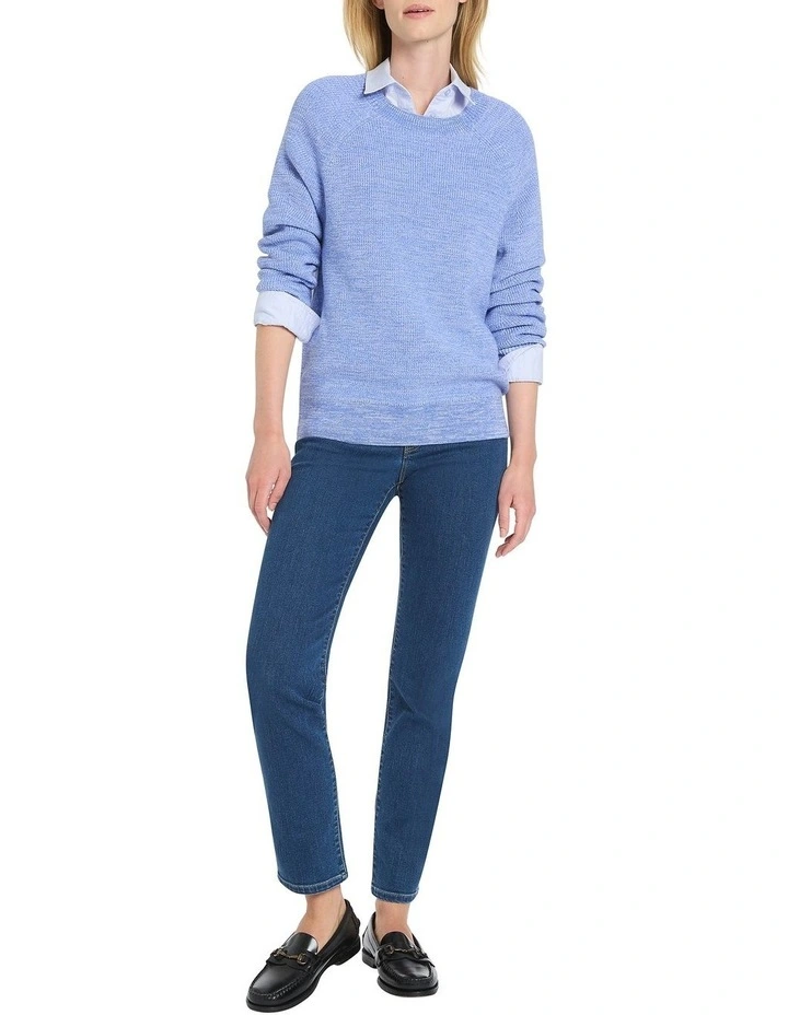 Svea Raglan Knit in Blue