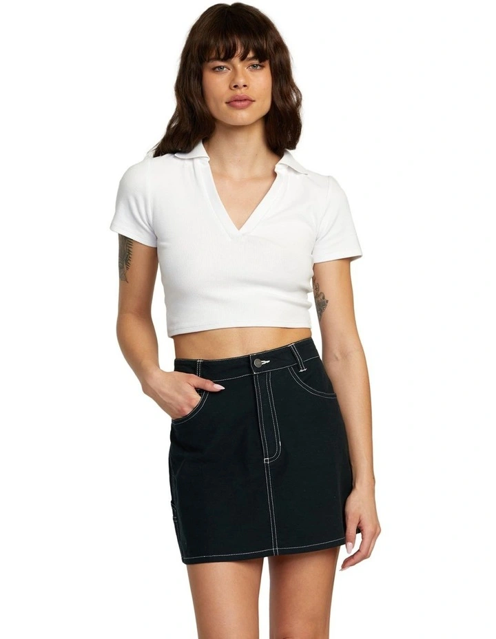 Spring Shift Skirt in Black