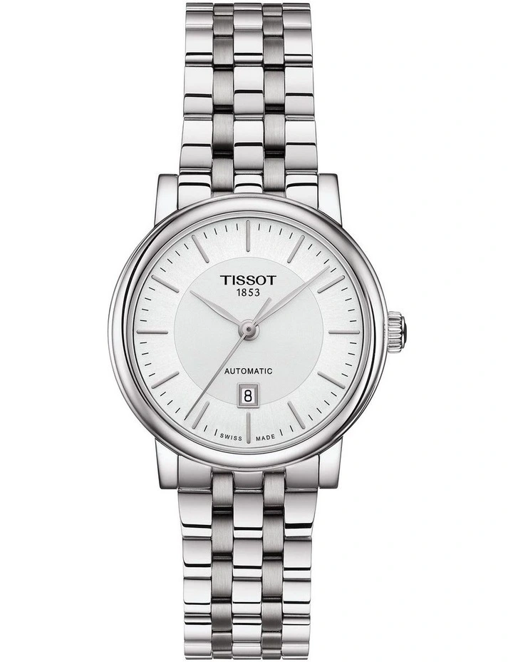 Carson Premium Lady T1222071103100 Automatic Watch in Silver