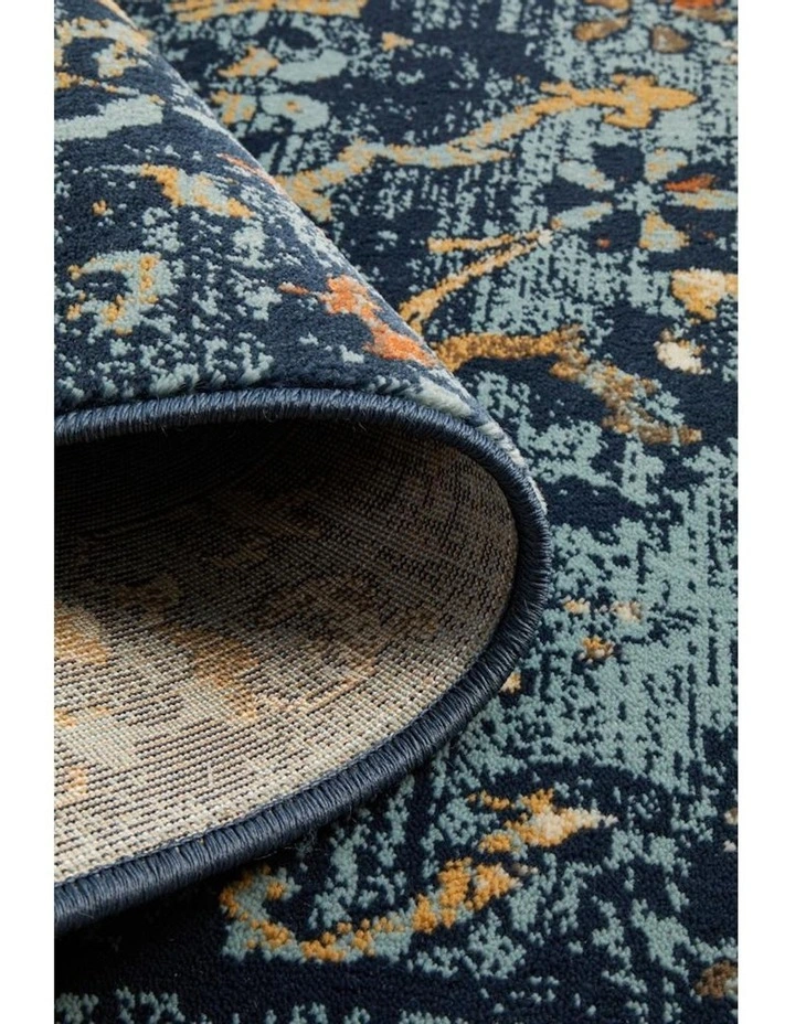 Oxford Mayfair Stem Rug in Navy