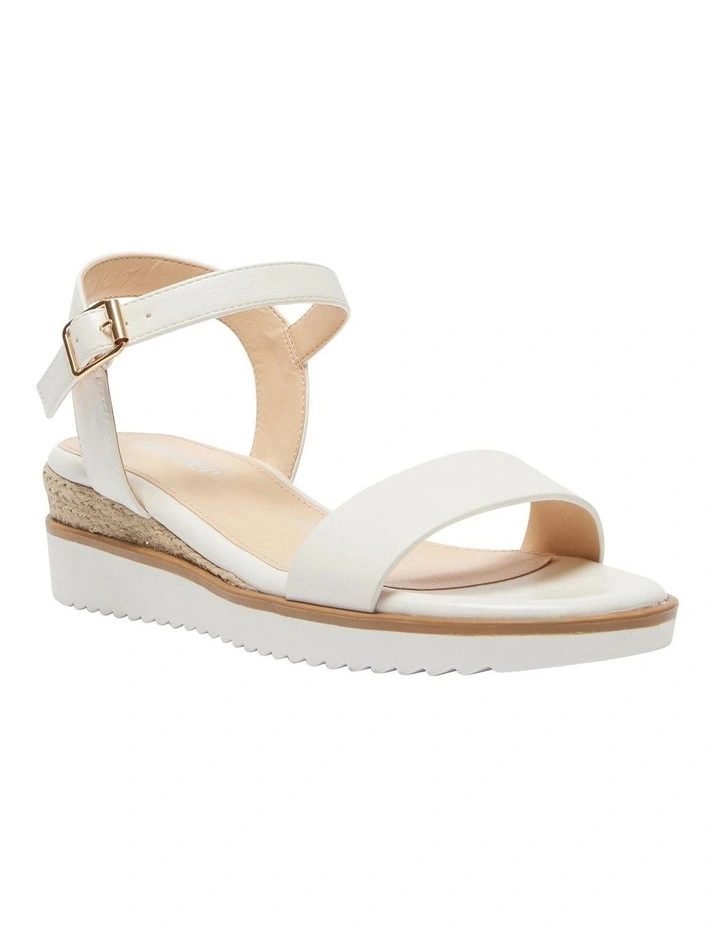 Verona Sandals in White Smooth