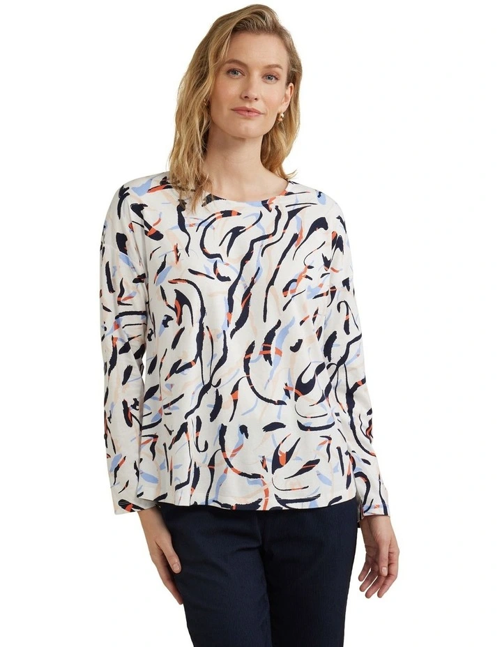 Tee in Crossings Print