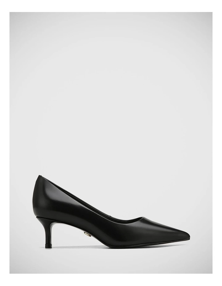 Harriet Leather Pump in Black