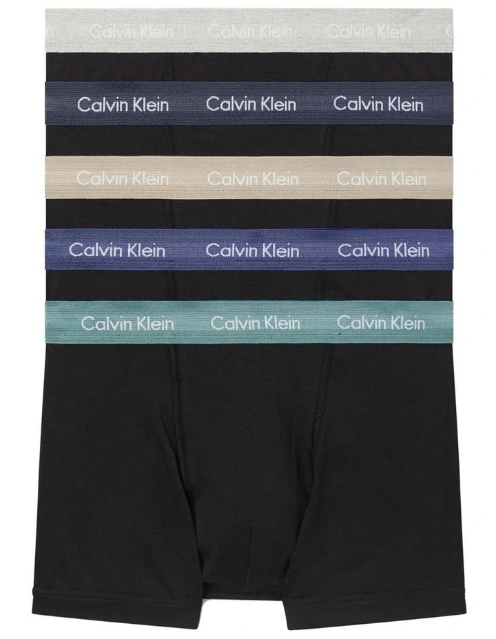 Cotton Stretch Trunks 5 Pack in Multi