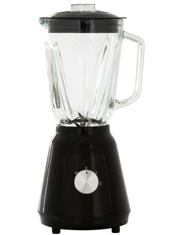 500W Table Blender with Two Adjustable Speeds 1.5L in Black