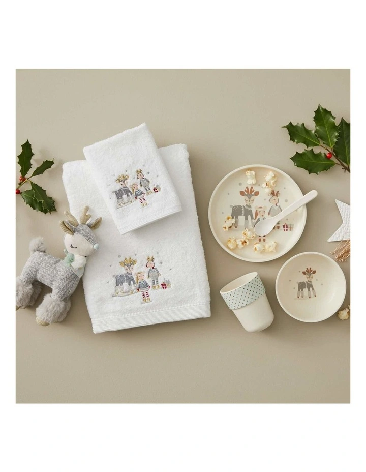 Christmas Helper Bamboo Dining Set in Multi