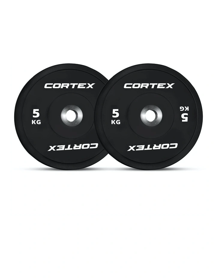 5kg Competition Bumper Pair of Plates in Black