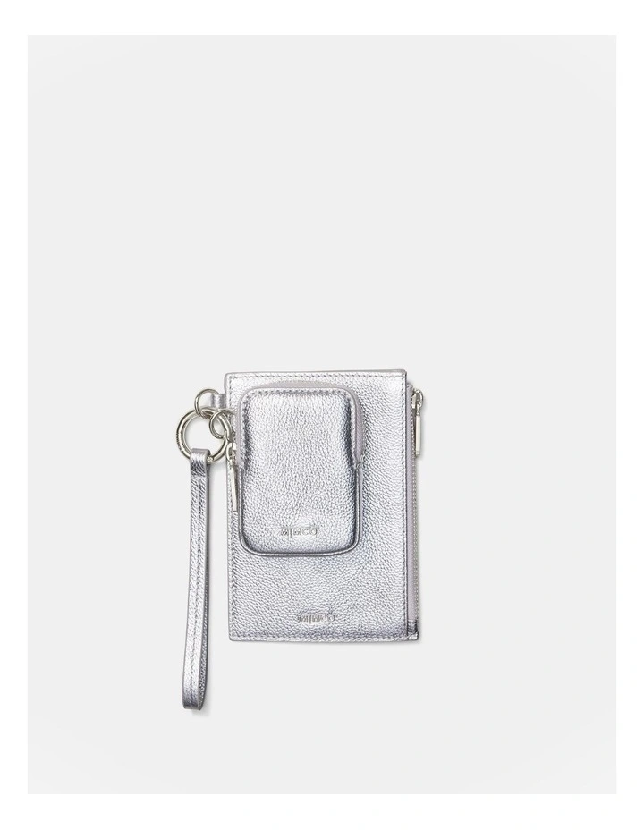Classico Metallic Travel Duo Pouch in Silver
