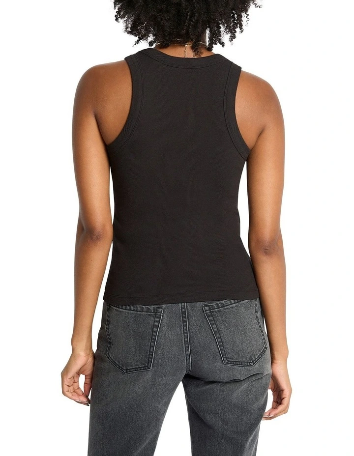 Staple Racer Tank in Black