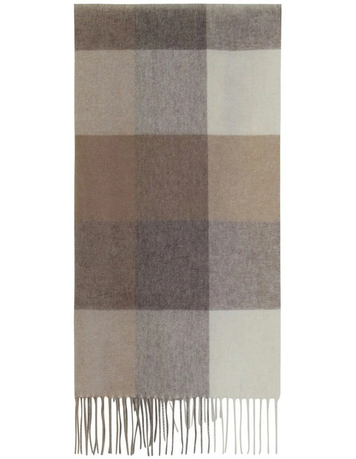 Asher Wool Scarf in Neutrals