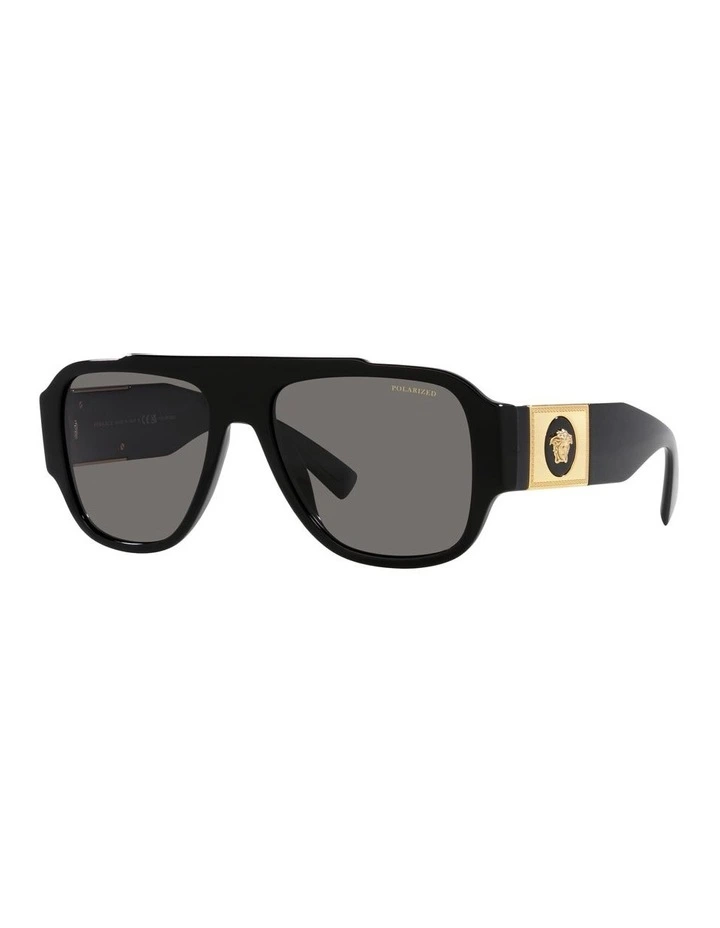 VE4436U Polarised Sunglasses in Black
