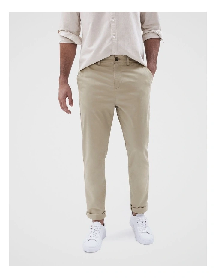 Regular Chino Pant in Stone