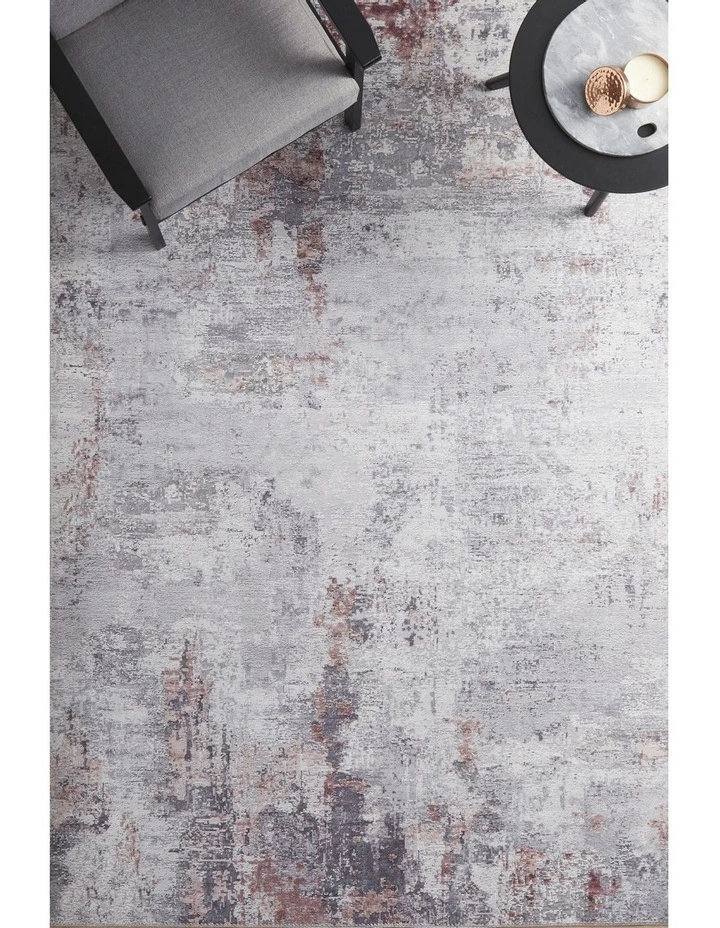 Illusions 156 Blush Rug In Silver
