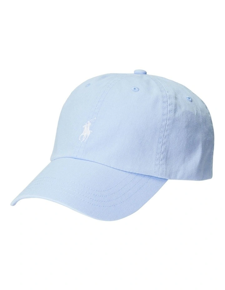 Cotton Chino Ball Cap in Blue